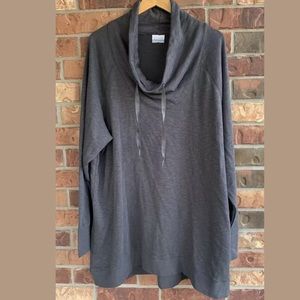 Columbia Plus Size Swatshirt Tunic 3XL Cowl Neck